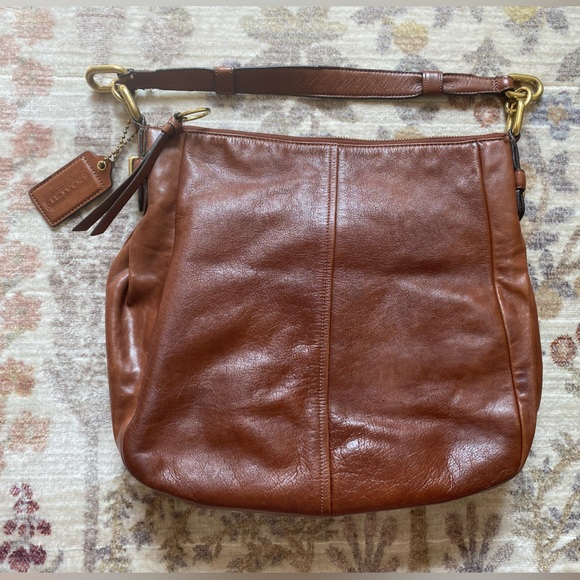 Vintage Coach Chelsea Brown Hobo Leather Bag F1173 - Picture 10 of 14